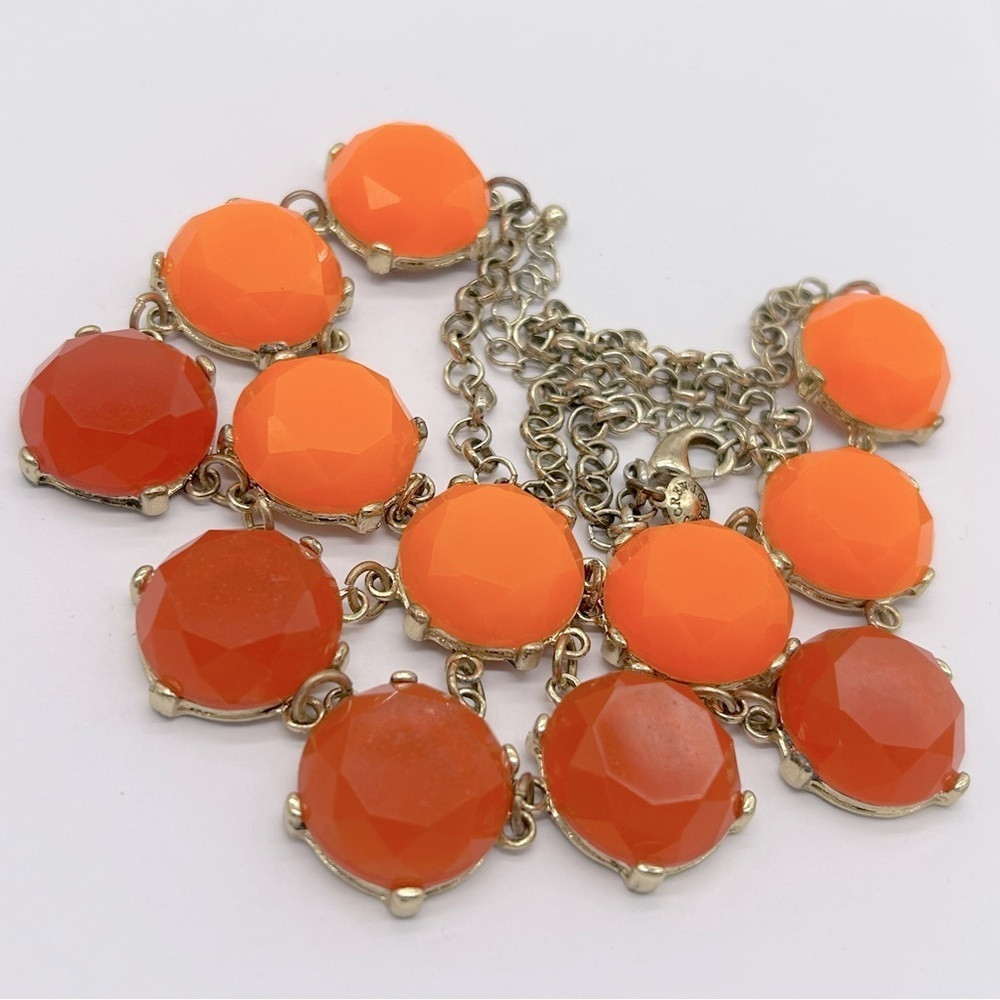 J. Crew Orange Bubble Necklace
